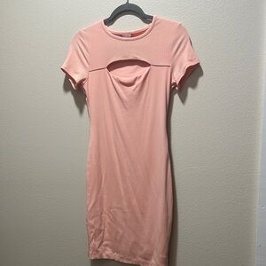 Guess Blush Pink Cutout Dress